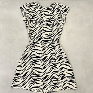Reformation “Lena Dress” Zebra